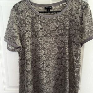 Torrid Gray Graphic Short Sleeve Tee